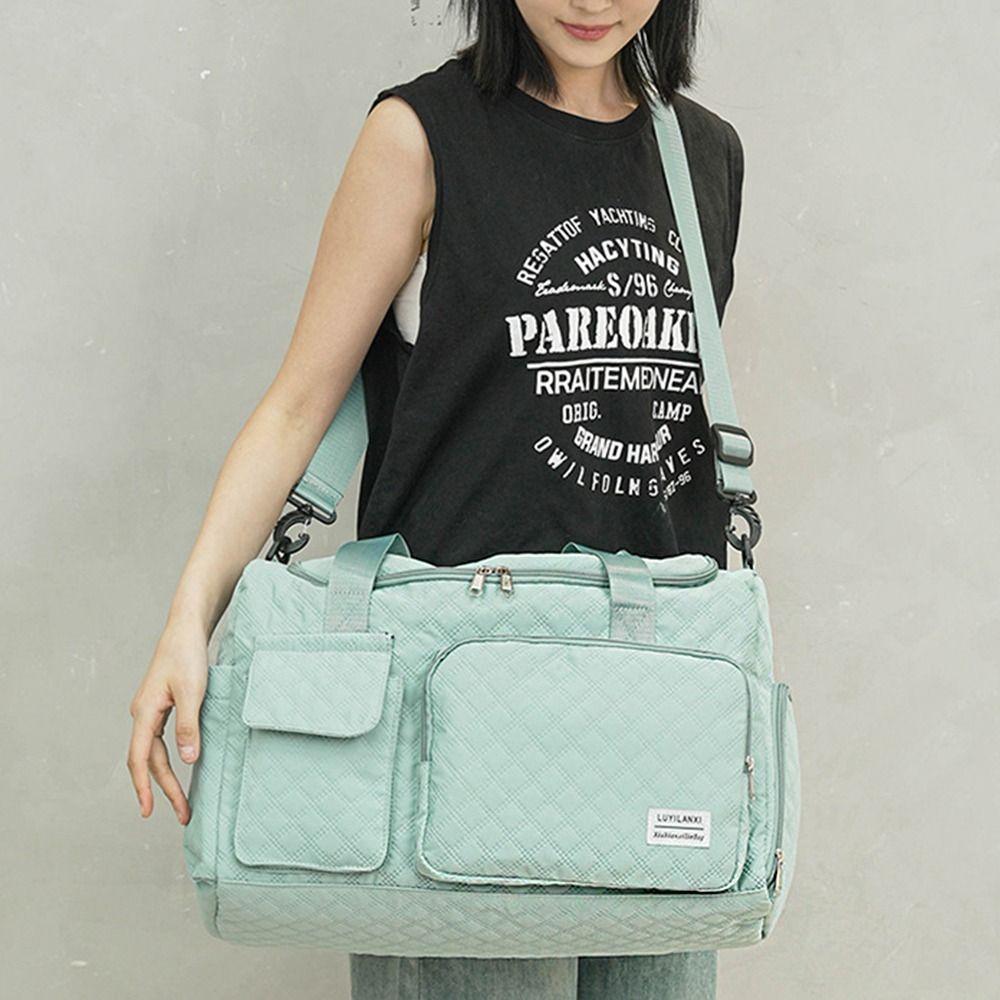 Oxford Travel Duffel Bag Sturdy Nylon Duffle Bag Storage Bag Large Capacity Handbag  Girl