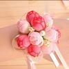 Bridesmaid Sisterhood Flower Corsage Bracelet - Korean Simple Wedding Bangle