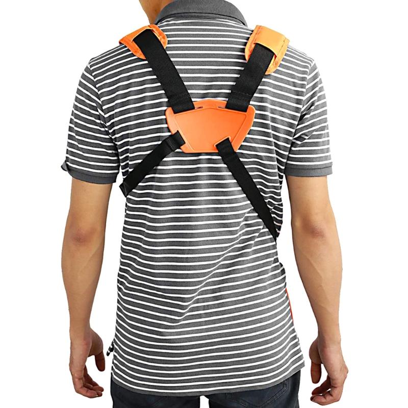 Trimmer Shoulder Strap Weed Eater Strap Trimmer Harness Easily Adjustable Double Shoulder Mower Belt for Garden Cutter