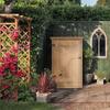 Wooden Small Shed, Garden Storage Shed with Shelves and Bolt Latch, 75L x 56W x115H cm, Natural