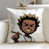 Classic Animated Series A Boondocks Cushion Cover Soft & Easy-Wash Pillow Case – Versatile for Couch, Bed, Travel and Office