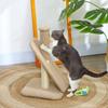 Cat Scratching Post with Scratch Board, Play Ball, Bumpy Texture/Sisal, 54 cm, Light Brown