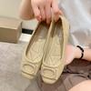 2024 Ladies Loafers Fashion Ladies Square Toe Pumps Women Outdoor Casual Comfortable Belt Heel Shoes Women Shoes for Women