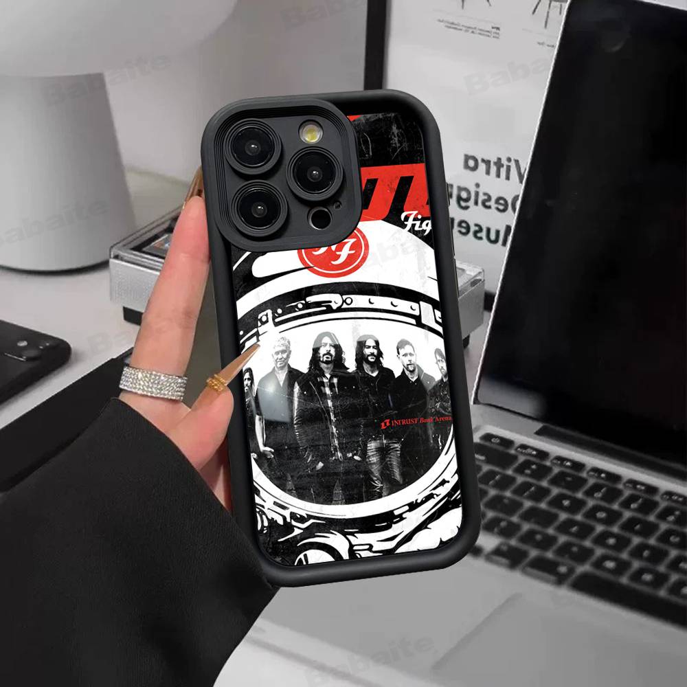 Band F-Foo F-Fighters Classic Rock Phone Case For IPhone 17 16 15 14 13 12 11 Pro Max Plus Silicone Shockproof Case
