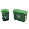2Pieces Miniature Garbage Bins Model Figurine with Openable Cover 1/12 Doll House Furniture for Children Roleplay Toy