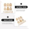 48Pcs DIY Fairy Doors Wood Chips Blank Unfinished Wooden Slices for Art Projects Home Decoration Painting Craft Boards