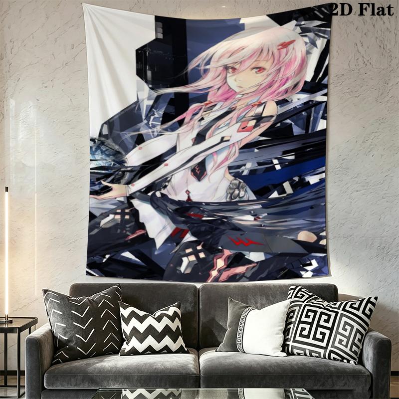 Guilty Crown Wall Tapestry Aesthetic Wall Hanging Printed Fabric Blanket Decorative Tapestries for Bedroom Living Room Home Decor