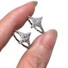 Stylish Zircon Inlaid Starburst Ear Cuffs - Fashionable, Simple, and Elegant Jewelry Design