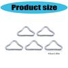 50Pcs Trampoline Triangular Rings Buckle Connector Trampoline Mat Triangle Rings Part for Indoor and Outdoor Use