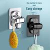 Universal No-Drill Adjustable Shower Head Bracket with Hook