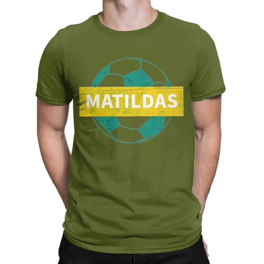 Men Matildas Woman Soccer Australian T Shirts 100% Cotton Clothing Cool Short Sleeve Crewneck Tees Classic T-Shirts