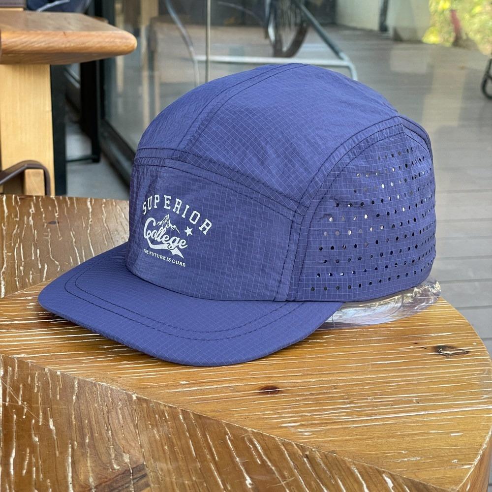 

5 Panel Baseball Cap for Men Women, Embroidered Letter Quick Dry Mesh Net, Ideal for Outdoor Cycling Running & Daily Streetwear Adjustable темно-синий
