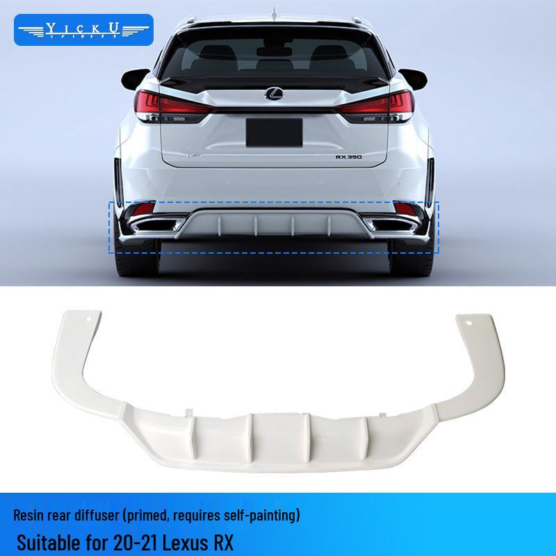 20-22 Lexus RX300 Carbon Fiber Body Kit: Front Lip, Fog Light Covers, Rear Lip, Fender Flares, Side Skirts
