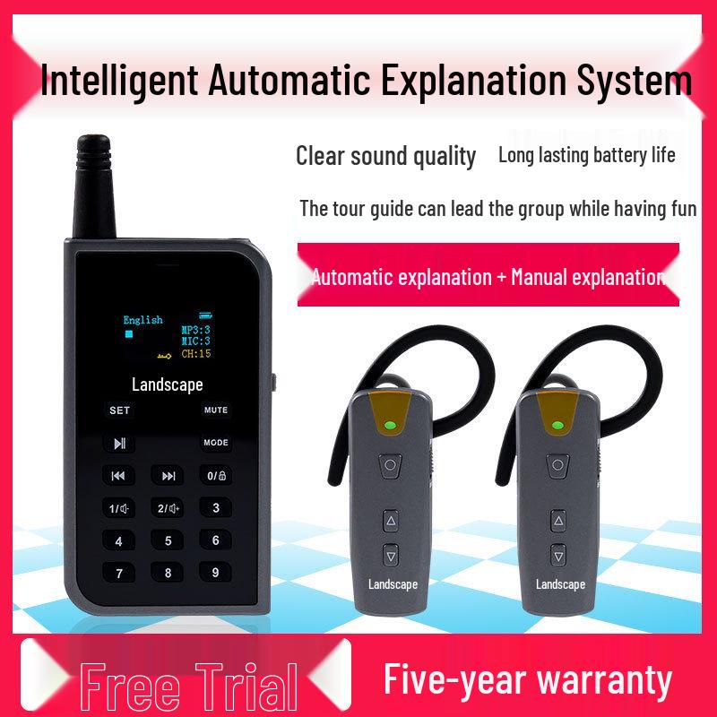 16G Wireless Tour Guide Device: One-to-Many Interpreter & Recorder with All-in-One Storage for Museums