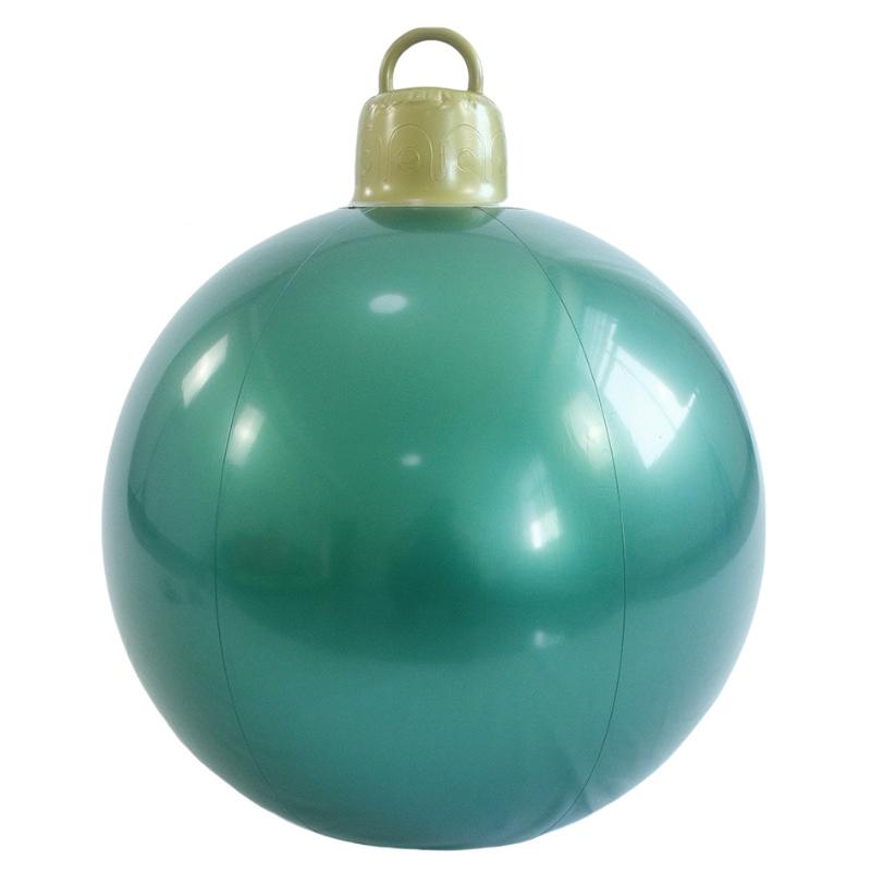 

1 шт. рождественские украшения для патио подвесные ПВХ однотонные рождественские шары большого размера 60cm озеро синий