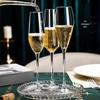 Elegant Glass Crystal Champagne Flutes