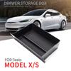 Car Central Control Drawer Box Car Center Tablet Storage Drawer Central Under Dash Box Tray For Tesla Model X / S Accessories