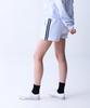 CRUSHST Slim Striped Sweat Shorts Melange White