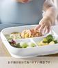 Yamazaki Tower Silicone Baby Food Tray with Suction W18 X D18 X and Freezer Easy To 10049 Cups, White, H4.1cm, Dishwasher, Microwave, Safe, Non-Tip,