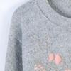 Yang Mi Style Floral Embroidery Knit Cardigan: Versatile Korean Fashion Sweater for Women (Autumn/Winter)