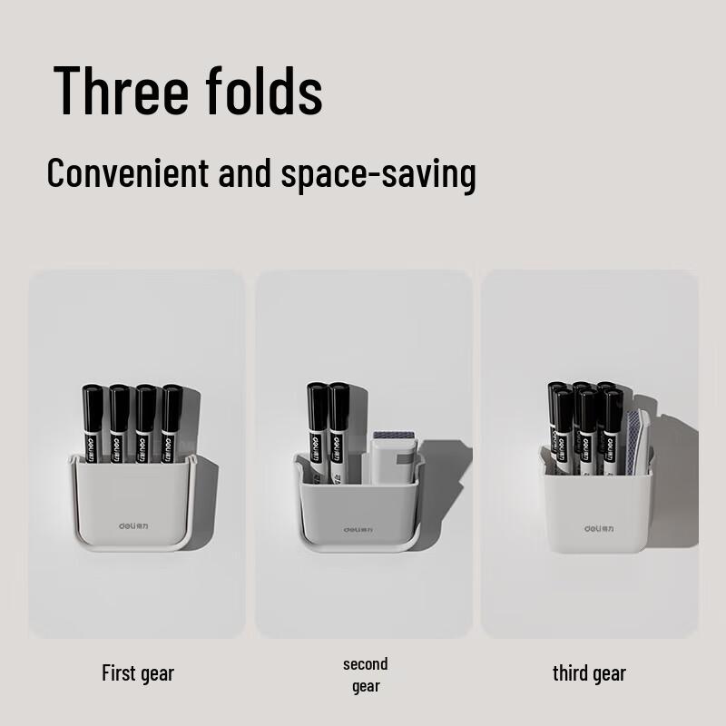 Deli Foldable Magnetic Whiteboard Pen Holder
