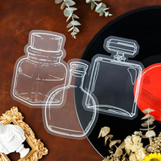 Dried Flower Transparent Stickers: Handmade Bookmarks & DIY Material Pack with Leaves & Flowers