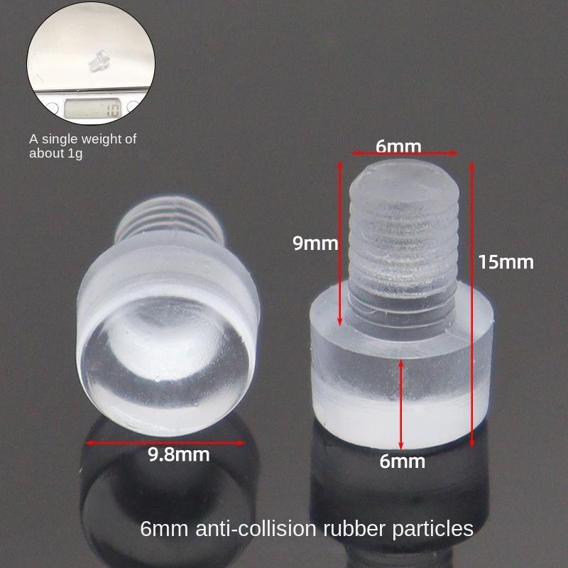 20Pcs Clear Rubber Embedded Furniture Bumper Table Chair Leg Feet Bottom Glide Slide Pad Floor Protector Shockproof Accessories
