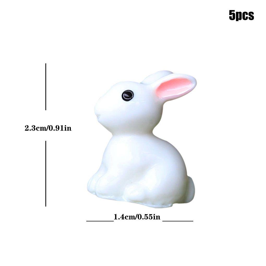 Adorable Miniature Plant Pot Decoration Featuring Cute Resin Rabbit And Owl Figurines