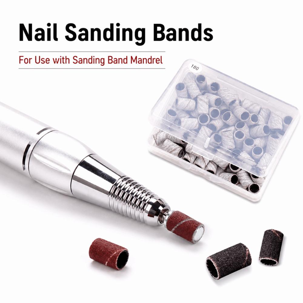 75/210Pcs Multi-functional Nail Sanding Bands Sanding Bands Nail Grinder Polish  Nail Salon