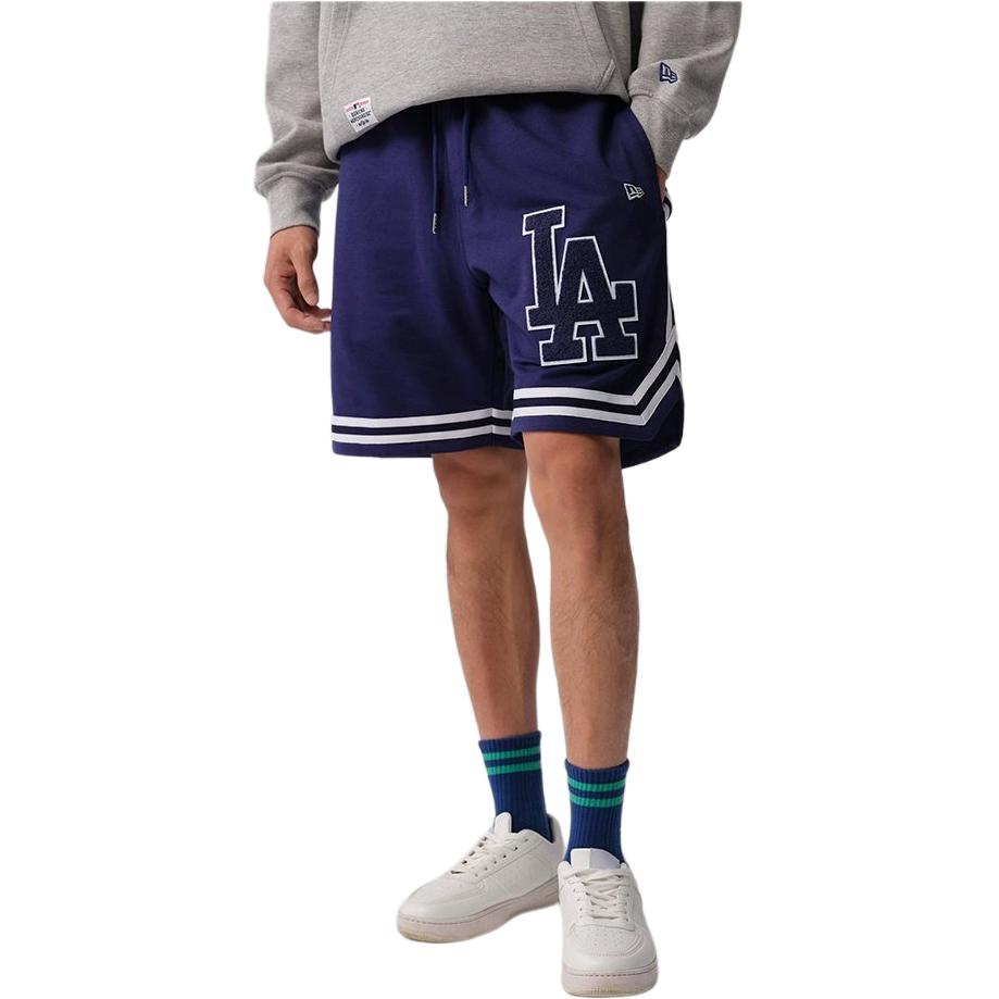 New Era SS24 MLB Simple Logo Embroidered Loose Casual Shorts Unisex shorts Navy-Blue 13788434