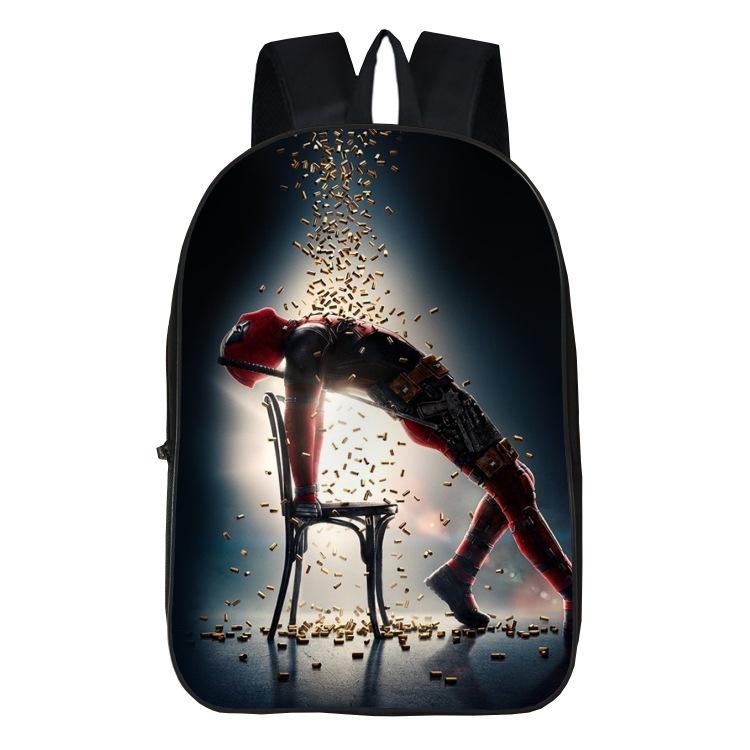 Deadpool Schoolbag Green Backpack Student Backpack Burden Reduction Hero Burden Reduction