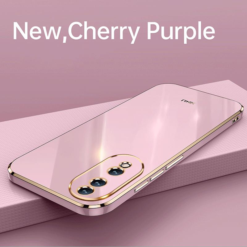 Glitter Bling Square Plating TPU Phone Case For Huawei P50 P50E Honor 80 70 60 50 Pro SE X8 5G Shockproof Bumper Soft Silicone Cover