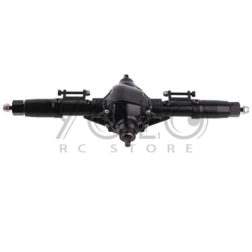 Metal Alloy Front Middle Rear Straight Axle with Servo Base for 1/10 RC Rock Crawler Car Axial SCX10 RC 4WD D90 Upgrade Parts
