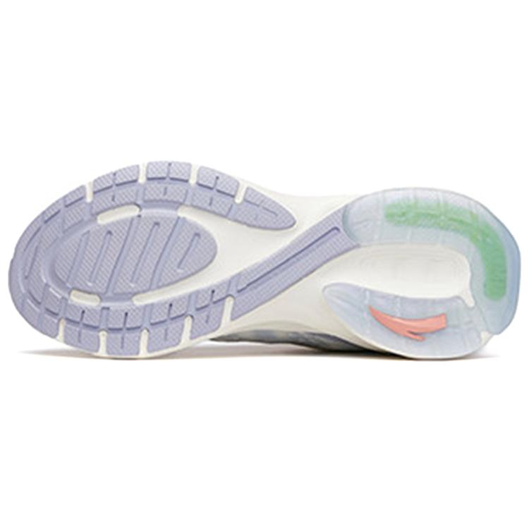 New Anta Tron 1.5 Big Data Cushioning Breathable Low Top Running Shoes Women's White Purple 122135586-9