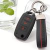 Key Fob Cover for VW Polo Golf Passat Tiguan Octavia MK7 B7 B8 with Keychain Anti-Scratch Guard Shockproof Protection Soft Grip Texture