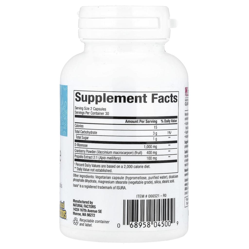 Womensens®, D-Mannose, 60 Veggie Caps