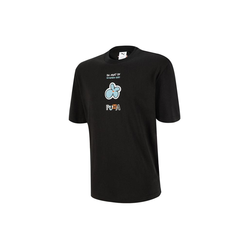 New PUMA T Shirts Unisex Black 539982-01