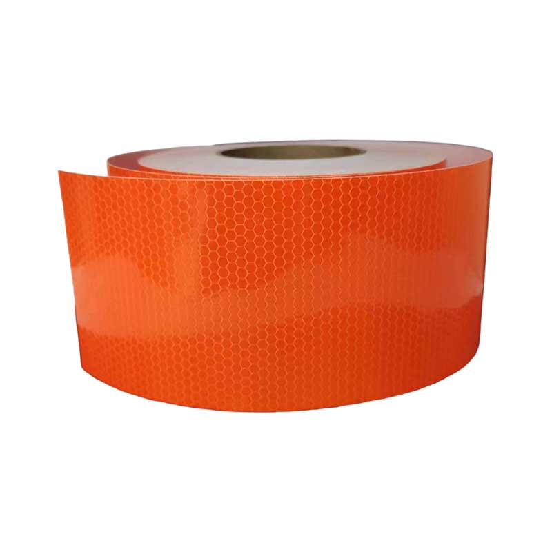 10cm*5M Πλέγμα PVC Ανακλαστικό Αυτοκόλλητο Αυτοκινήτου Λευκό Κόκκινο Πορτοκαλί Κίτρινο Ισχυρή Κόλλα Ανακλαστικές Ταινίες Λωρίδες Υψηλής Ορατότητας