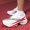 Ultralätta tävlingsskor pojkar vår flygande vävda andningsbara ungdomsstudent sportträningsskor par löparskor