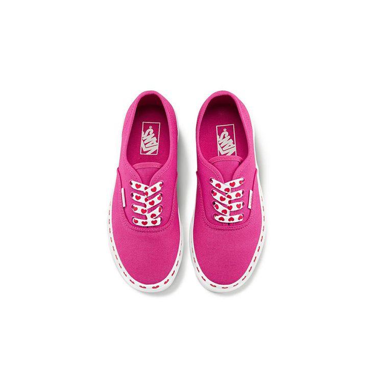 Vans Authentic Canvas Low Top Kids Skate Shoes Kids Sneakers Magenta VN0A3UIV30V