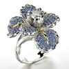 Exaggerated Rose Petal Ring - European & American Style, Creative Metal Jewelry