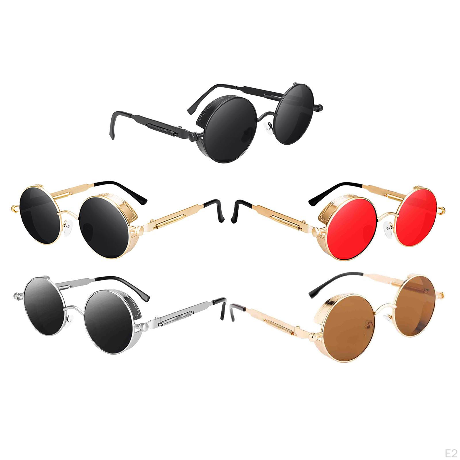 Классические металлические солнцезащитные очки в стиле стимпанк в стиле ретро — фото 2