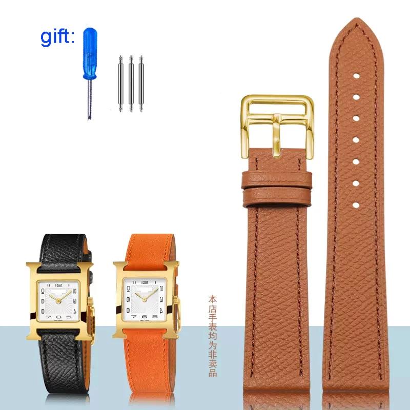 Классический ремешок для часов из натуральной кожи подходит для часов Hermes 14/16/18/20 — фото 28