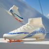 Soccer Cleats for Mens Womens Turf Indoor Soccer Shoes for Sport Unisex High Ankle FG TF Football Boots Youth Sport Activities Training Shoes