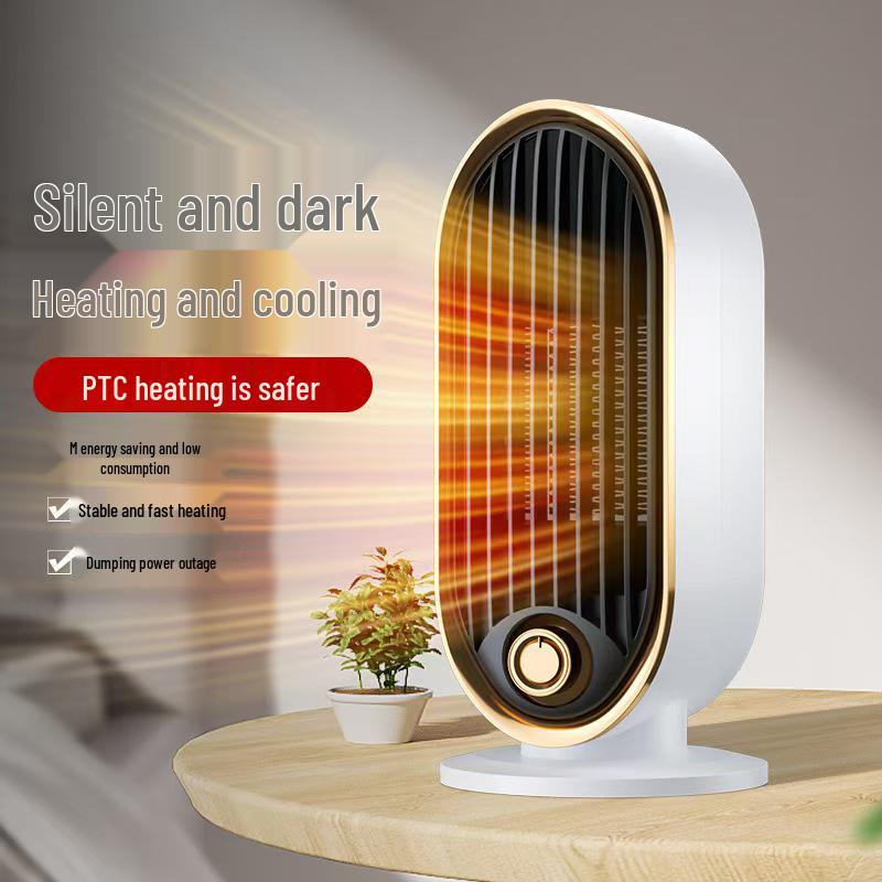 

Компактный настольный обогреватель с теплым воздухом для дома и офиса EU Custom белый