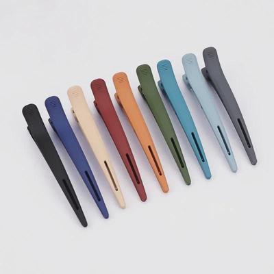 Grampo de cabelo grande de 12 cm com bico de pato fosco para modelagem de cabelo