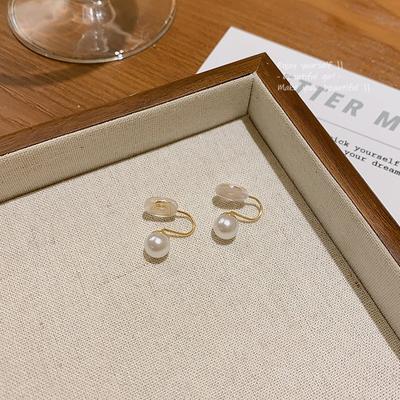 Pearl Ear Clip  Without Ear Hole Earings Simple Ear Cuff Fake Piercing  Jewelry Sweet Earings For Women