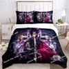 Admire Saint Seiya Pattern Bedding Set Printed Bed Set Duvet Cover Sheet Pillowcase Bed Soft Quilt Cover Full Queen King Size