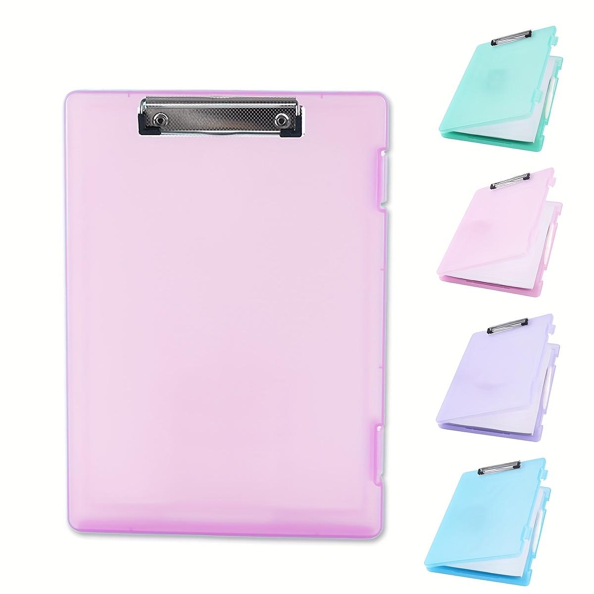 

Portable A4 Office Accessories Care Folder, Plastic File Box, Clipboard with Storage File Box Organizer Folder розовый