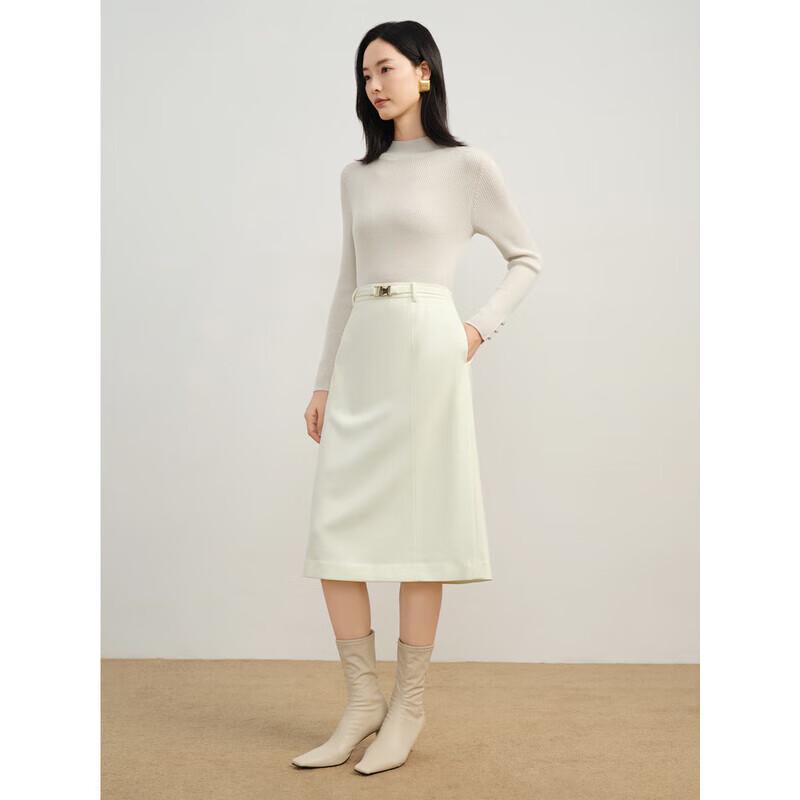 Юбка midi А-силуэта Jiuzi Anna Kou в стиле Old Money, элегантная L